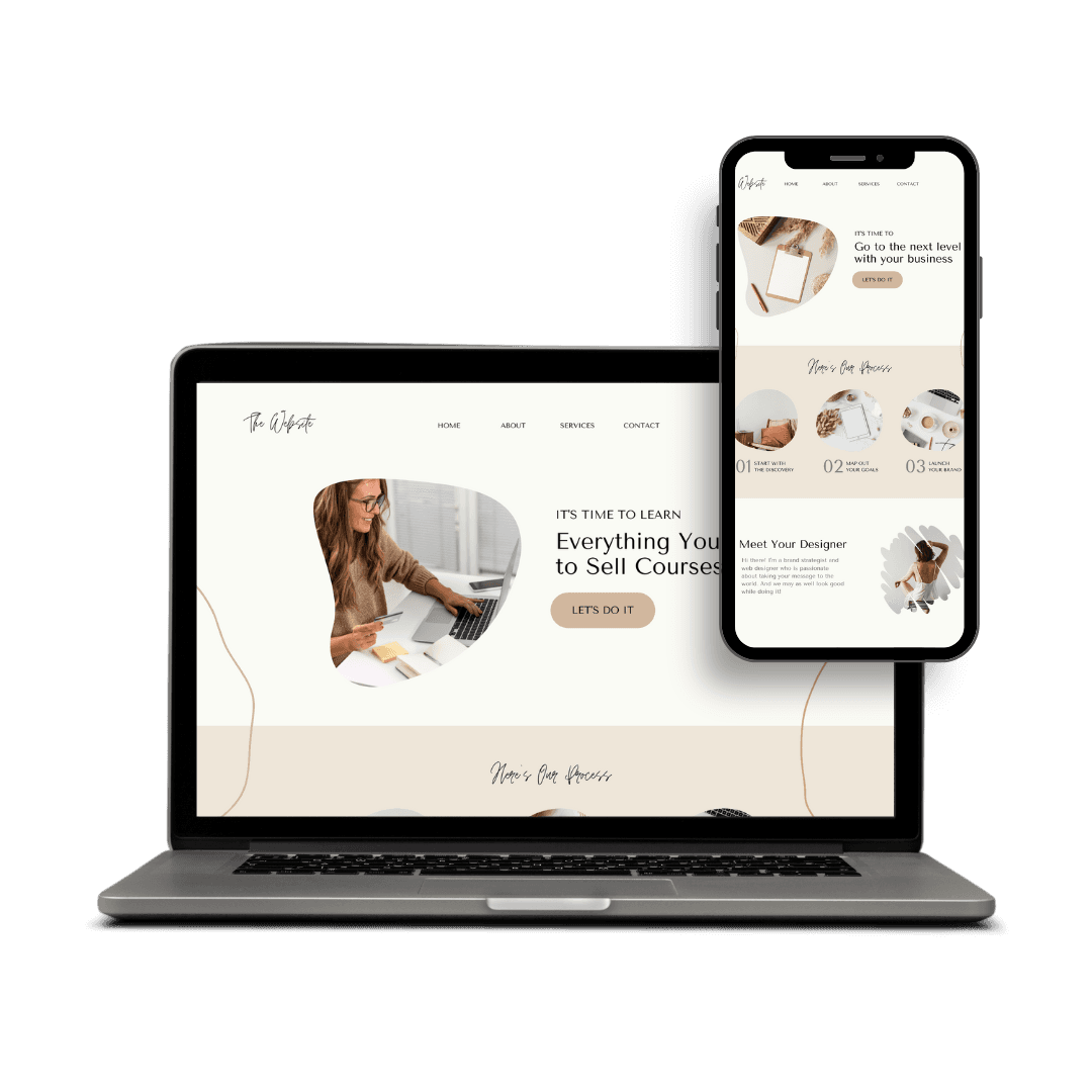 Mockup: Website auf Laptop und Smartphone